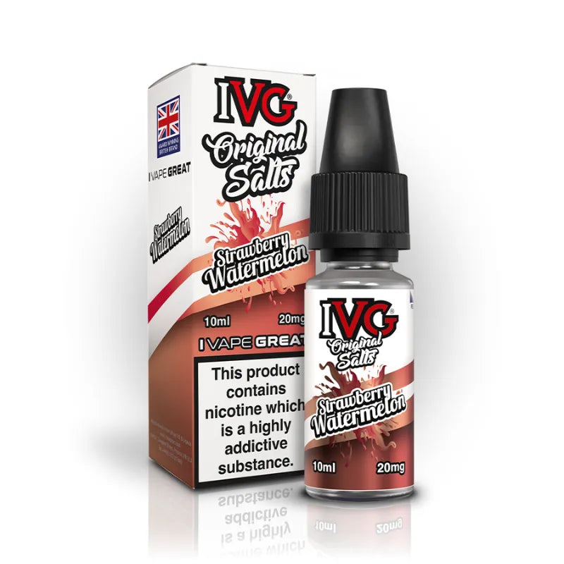 IVG Originals Nicotine Salt E-Liquids Strawberry Watermelon 20MG Flavour
