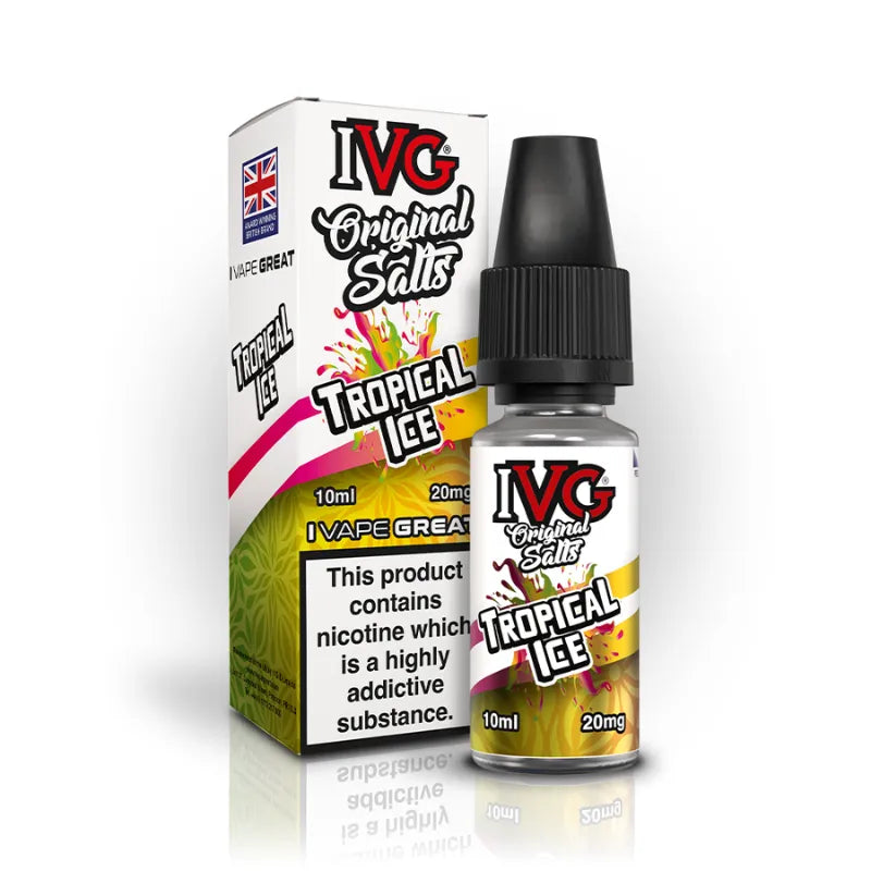 IVG Originals Nicotine Salt E-Liquids Tropical Ice 20MG Flavour
