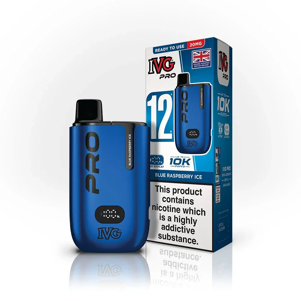 IVG Pro 12 Kit Blue Raspberry Ice Flavour 