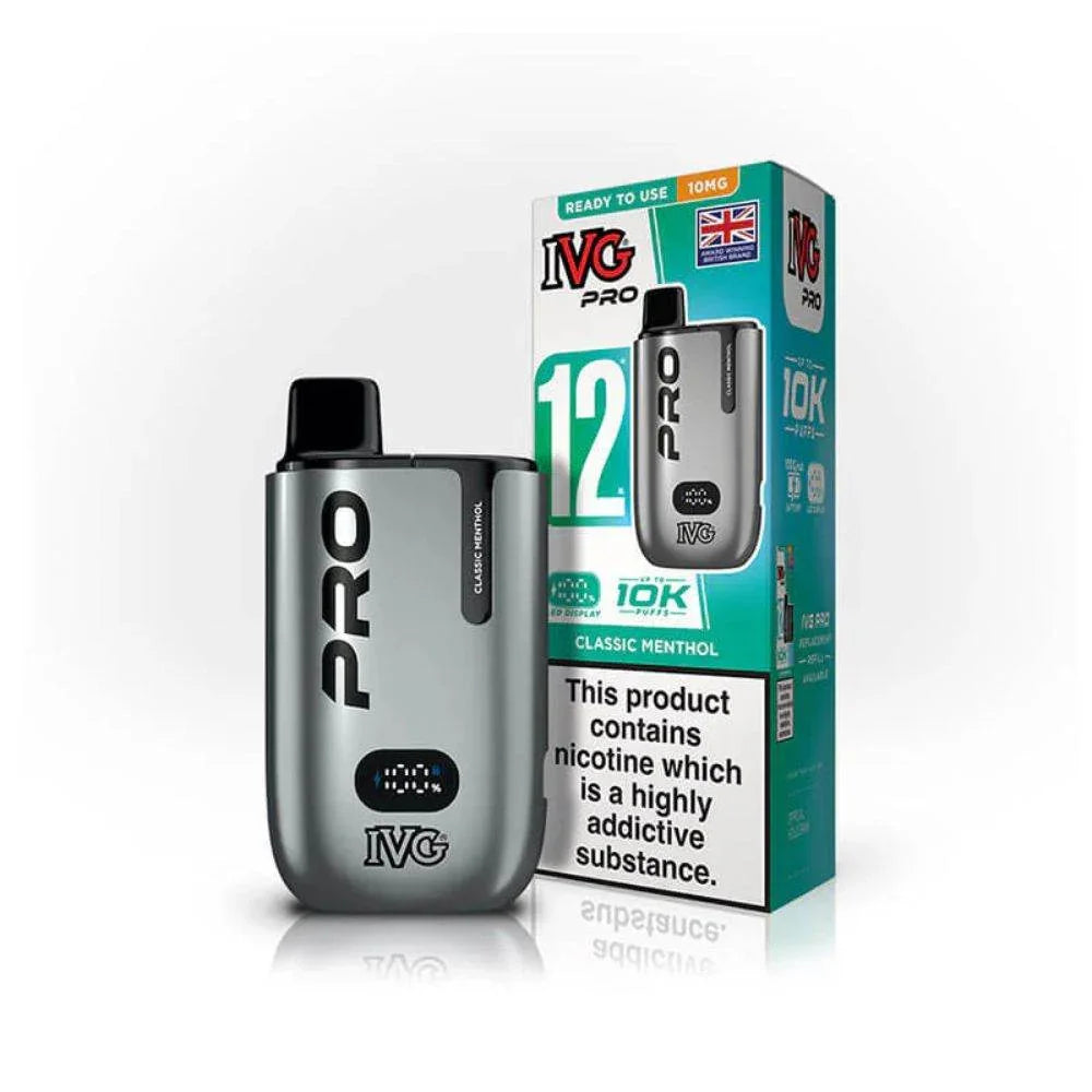 IVG Pro 12 Kit Classic Menthol Flavour 10mg