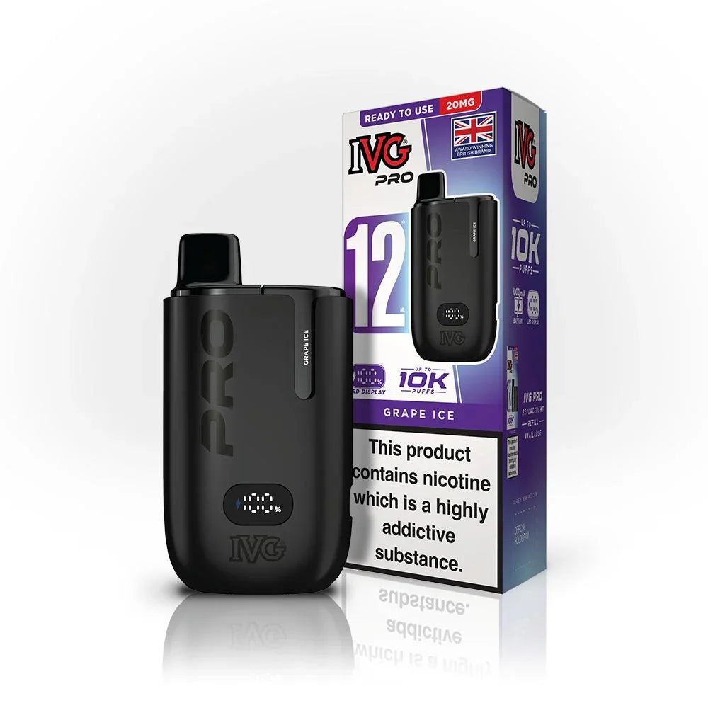 IVG Pro 12 Kit Grape Ice Flavour