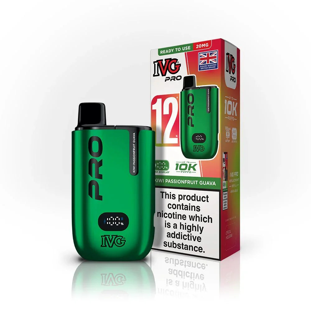 IVG Pro 12 Kit Kiwi Passion Fruit Guava Flavour