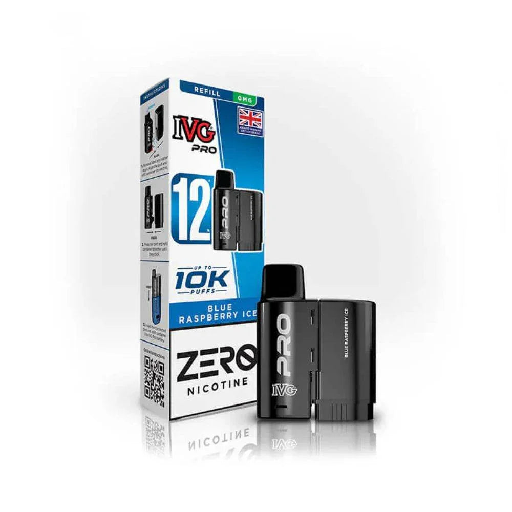 IVG Pro 12 Refill Pod Blue Raspberry Ice Flavour 0mg
