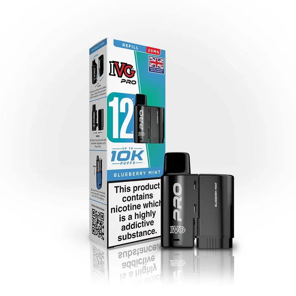 IVG Pro 12 Refill Pod Blueberry Mint Flavour