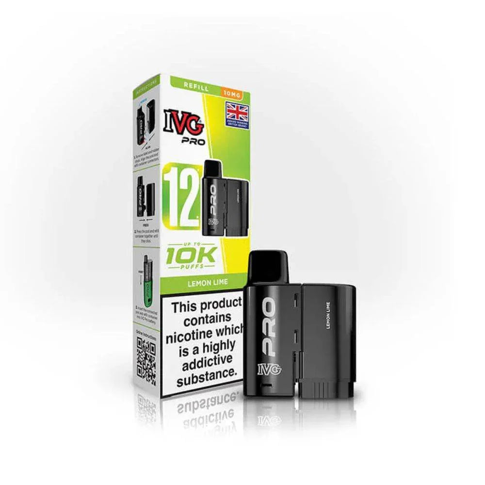 IVG Pro 12 Refill Pod Lemon Lime Flavour 10mg
