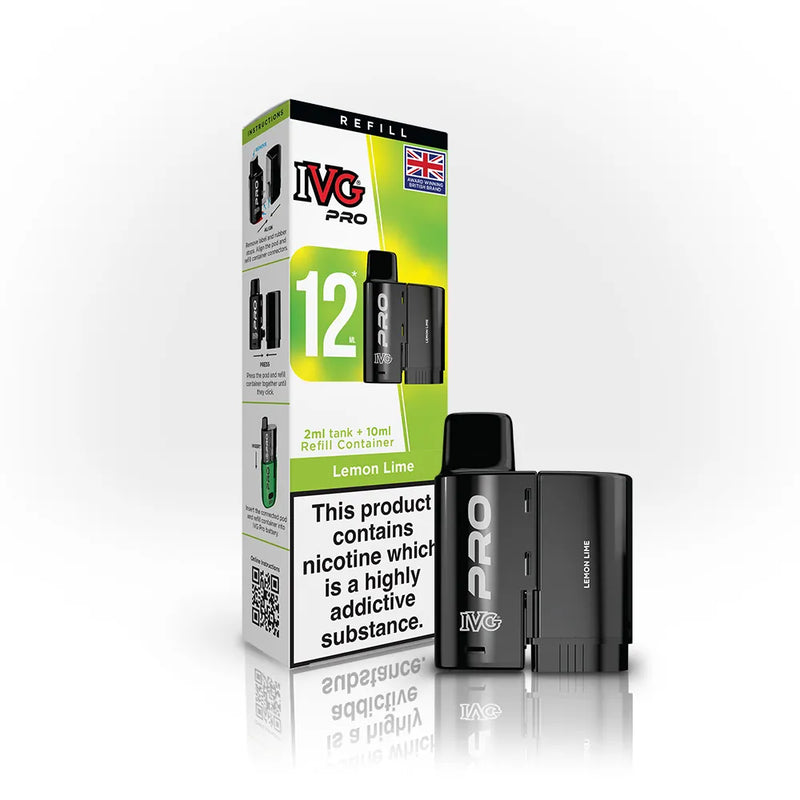 IVG Pro 12 Refill Pod Lemon Lime Flavour
