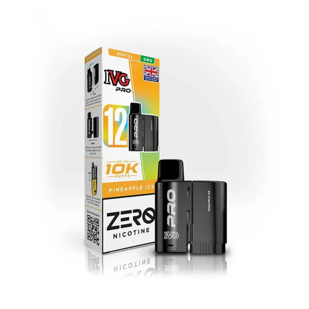 IVG Pro 12 Refill Pod Pineapple Ice Flavour 0mg