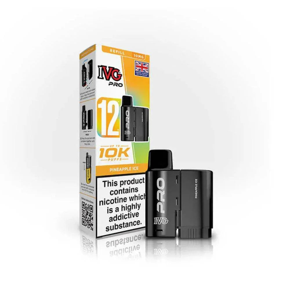 IVG Pro 12 Refill Pod Pineapple Ice Flavour 10mg