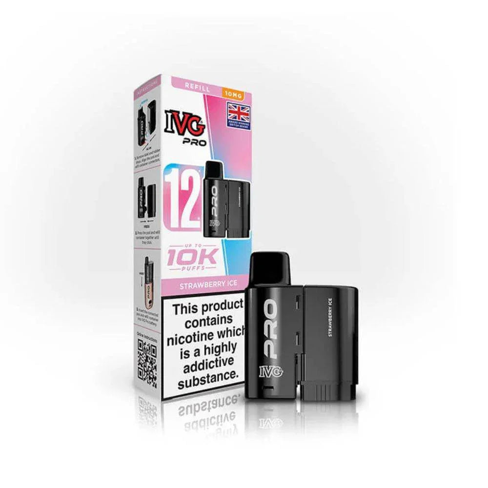 IVG Pro 12 Refill Pod Strawberry Ice Flavour 10mg