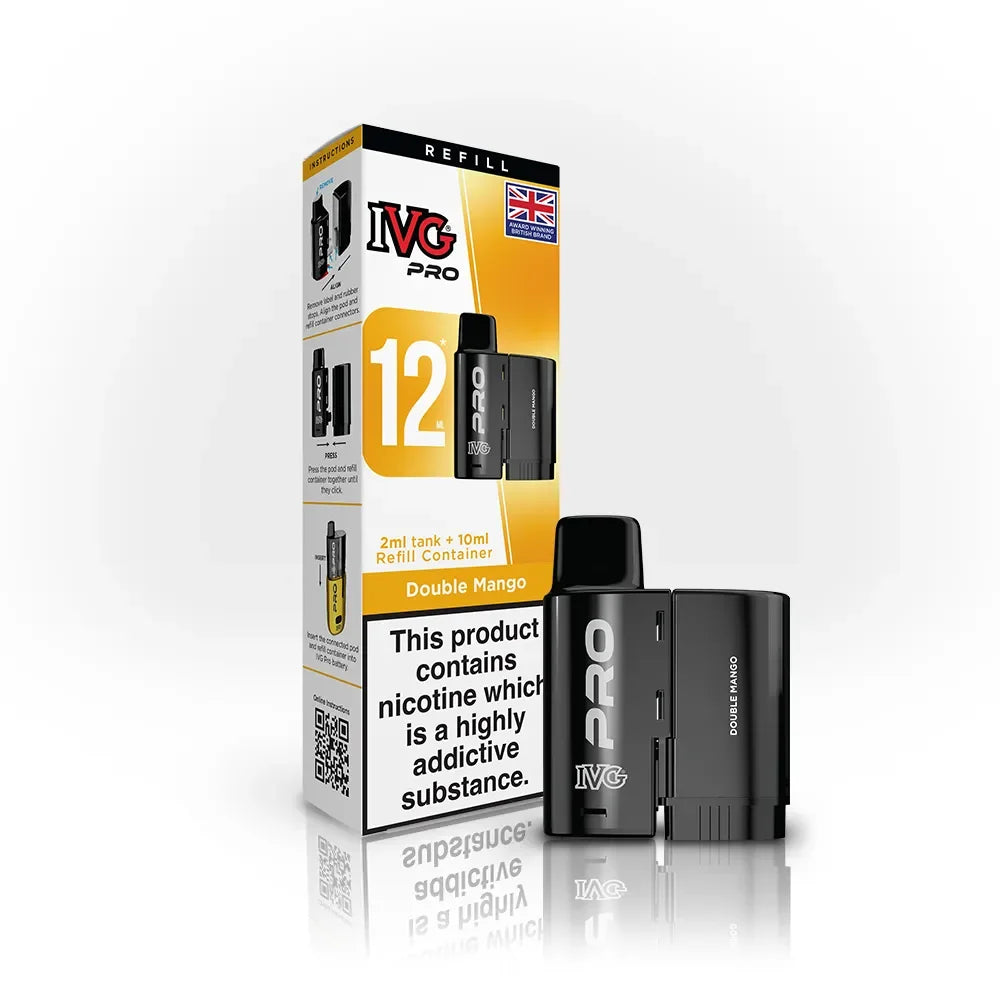 IVG Pro 12 Refill Pod Double Mango Flavour