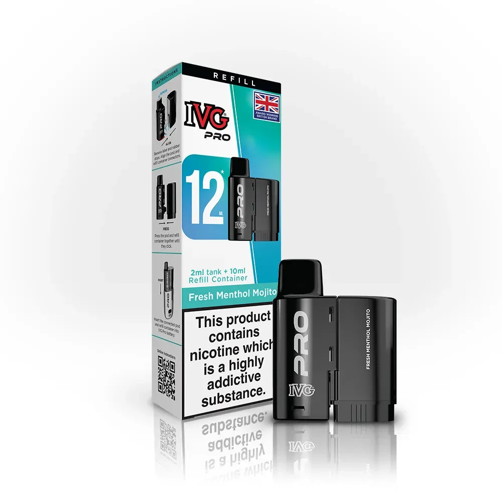 IVG Pro 12 Refill Pod Fresh Menthol Mojito Flavour