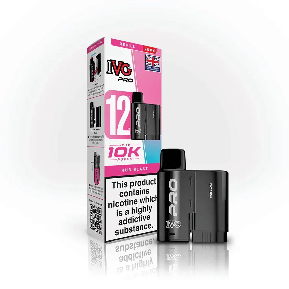 IVG Pro 12 Refill Pod Hub Blast Flavour