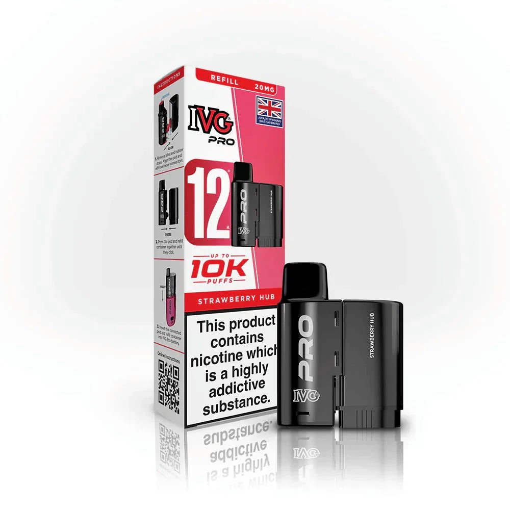 IVG Pro 12 Refill Pod Strawberry Hub Flavour