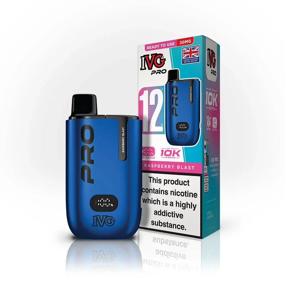 IVG Pro 12 Kit Raspberry Blast Flavour