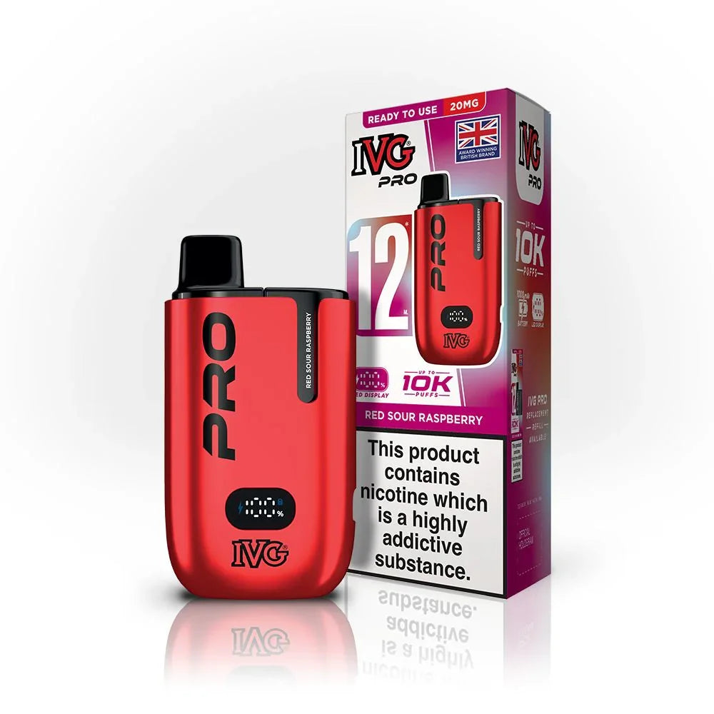 IVG Pro 12 Kit Red Sour Raspberry Flavour