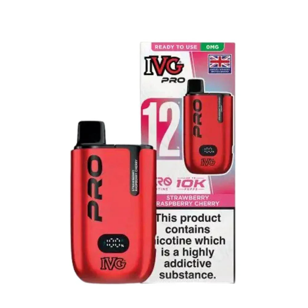 IVG Pro 12 Kit Strawberry Raspberry Cherry Flavour 0mg