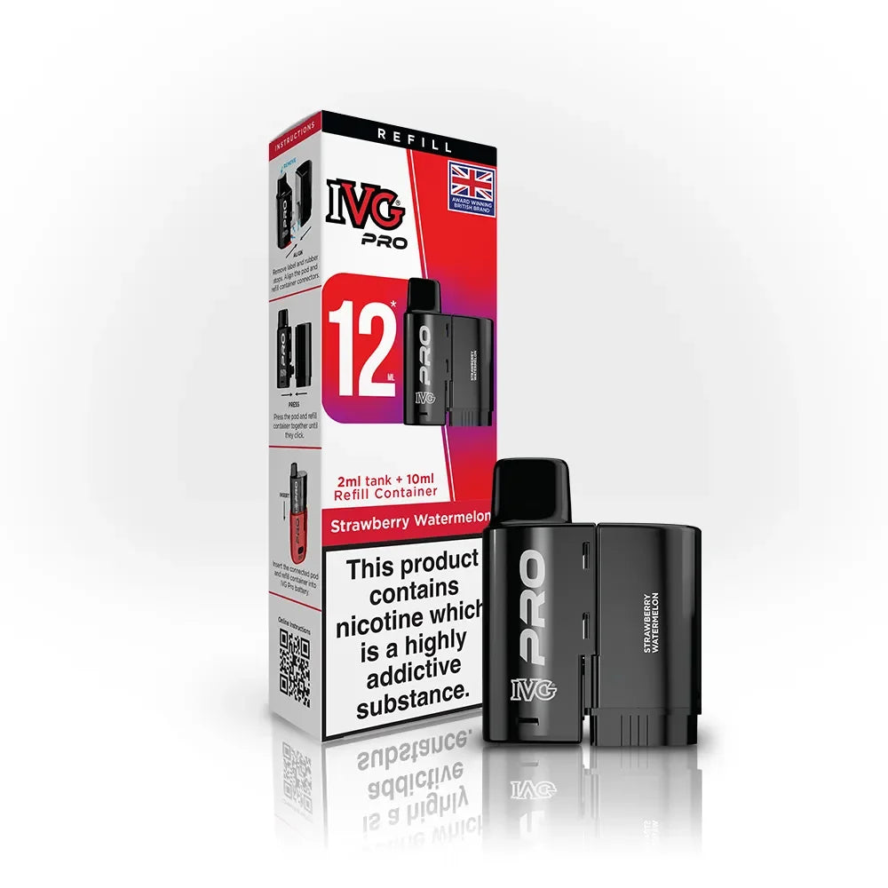IVG Pro 12 Refill Pod Strawberry Watermelon Flavour
