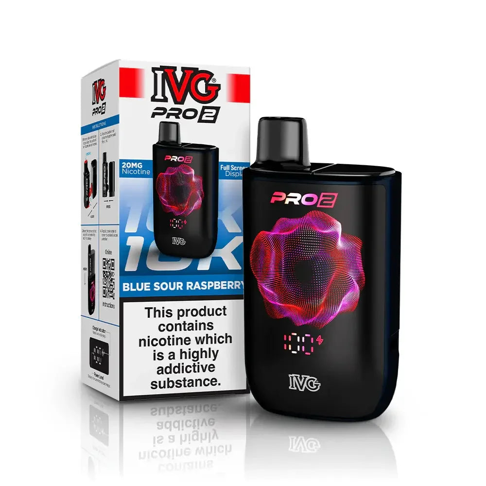 Ivg Pro 2 Starter Kit Sour Raspberry Colour