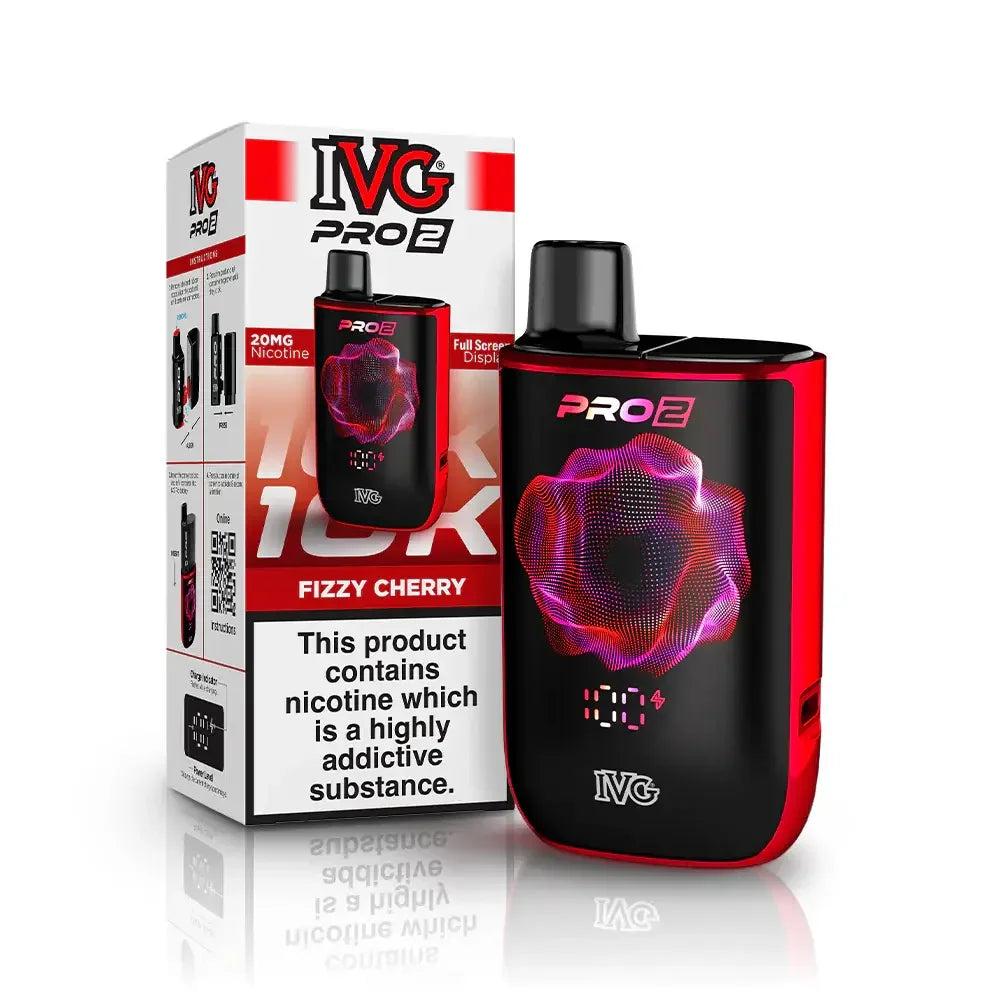 Ivg Pro 2 Starter Kit Fizzy Cherry Colour