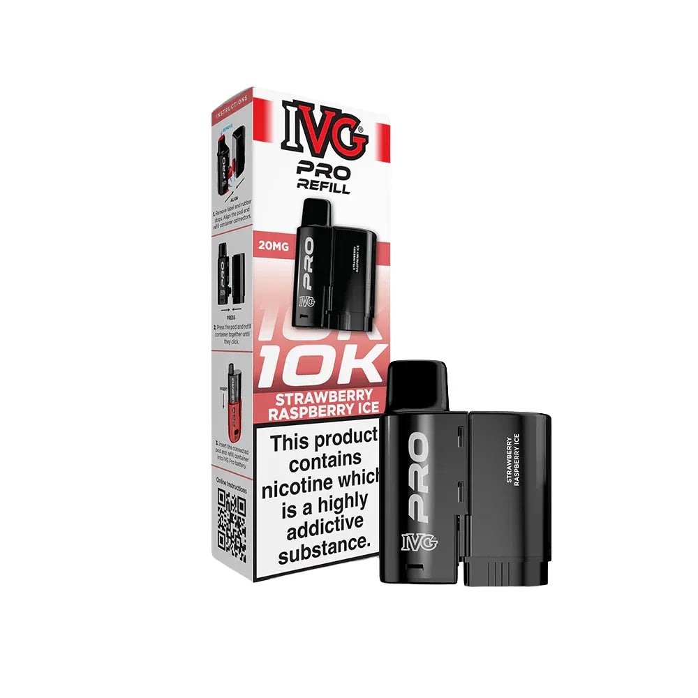 IVG Pro 12 Refill Pod Strawberry Raspberry Ice Flavour