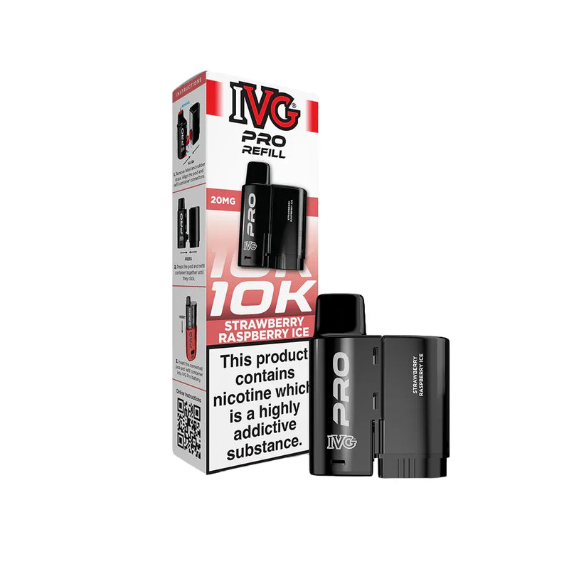 IVG Pro 12 Refill Pod Strawberry Raspberry Ice Flavour