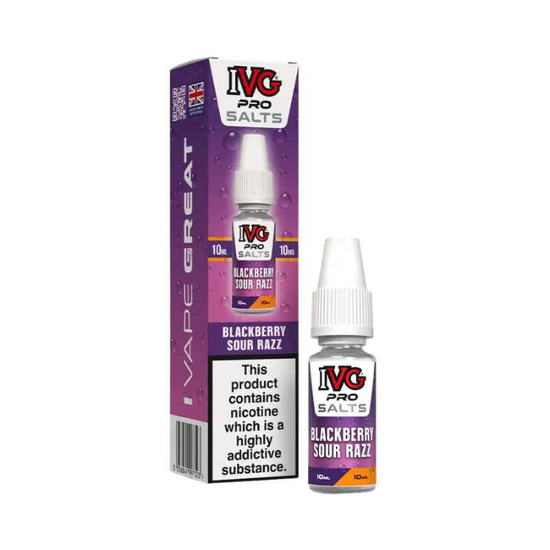 IVG Pro Salt Blackberry Sour Razz 10MG Flavour