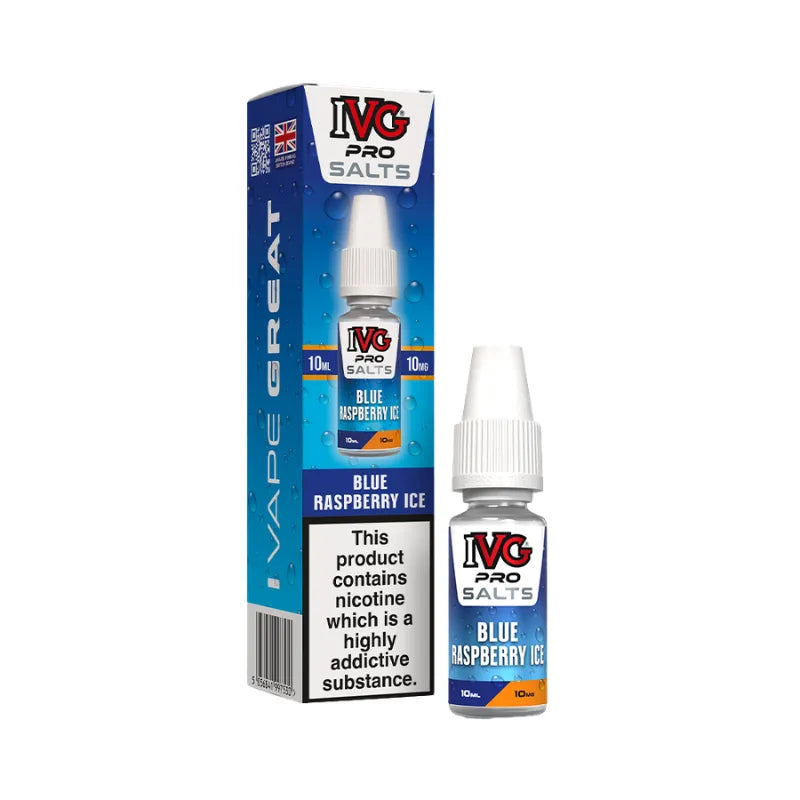 IVG Pro Salt Blue Raspberry Ice 10MG Flavour