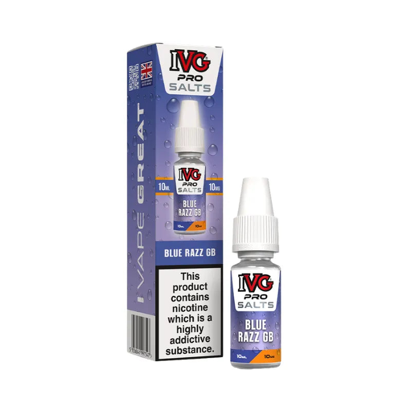 IVG Pro Salt Blue Razz GB 10MG Flavour