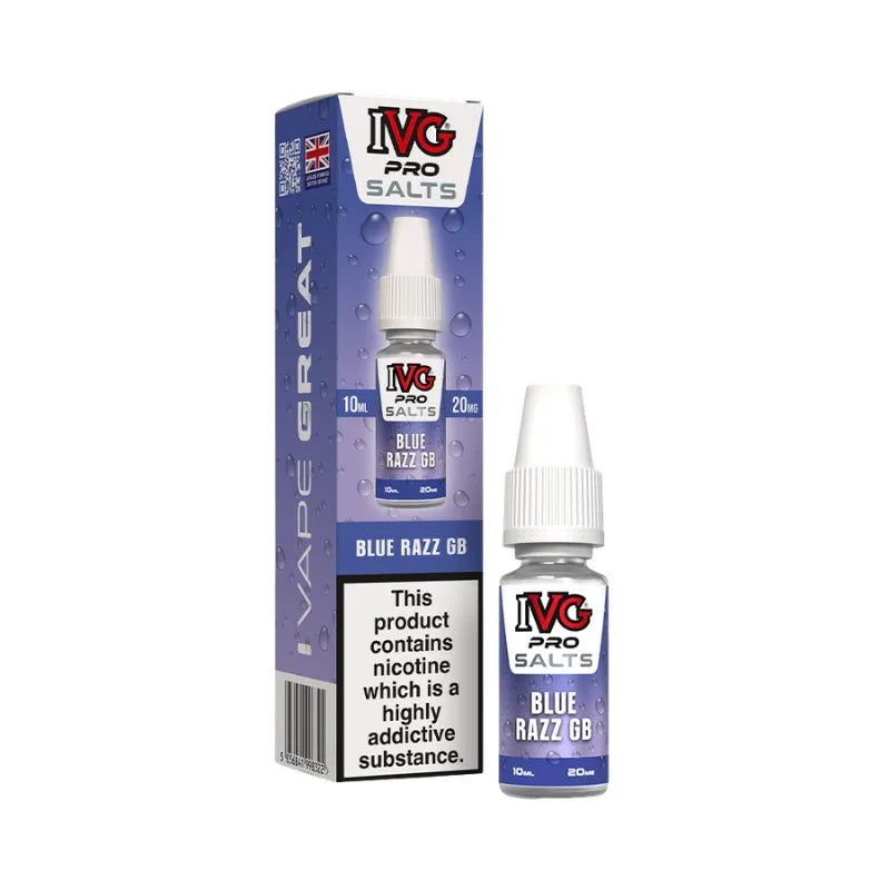 IVG Pro Salt Blue Razz GB 20MG Flavour