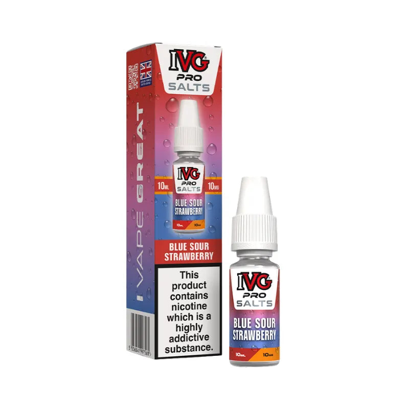 IVG Pro Salt Blue Sour Strawberry 10MG  Flavour