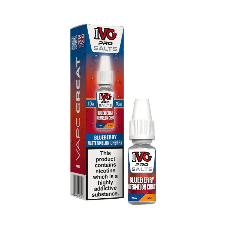 IVG Pro Salt Blueberry Watermelon Cherry 10MG Flavour