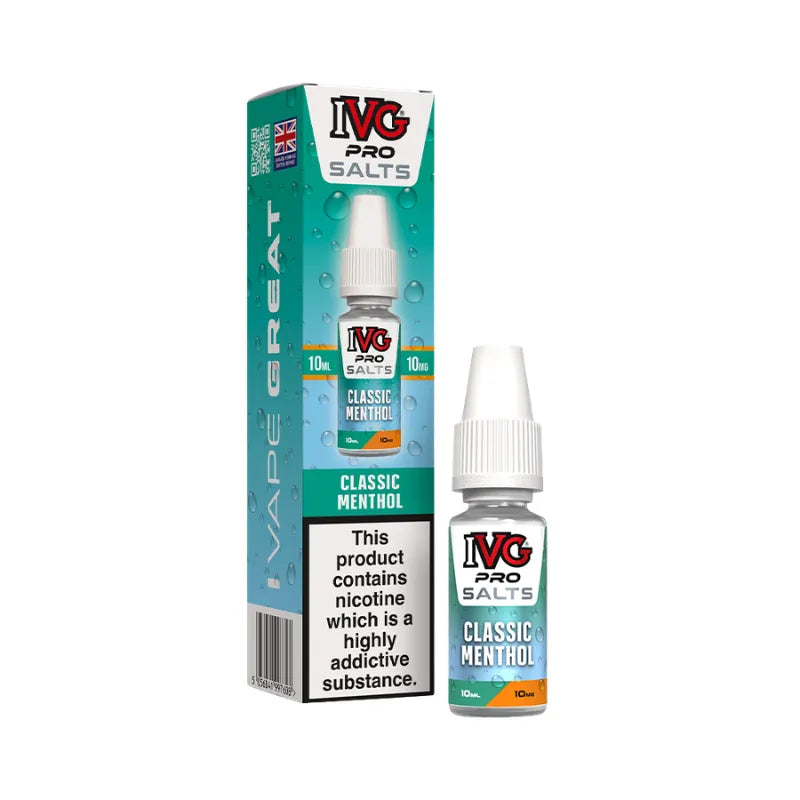 IVG Pro Salt Classic Menthol 10MG Flavour