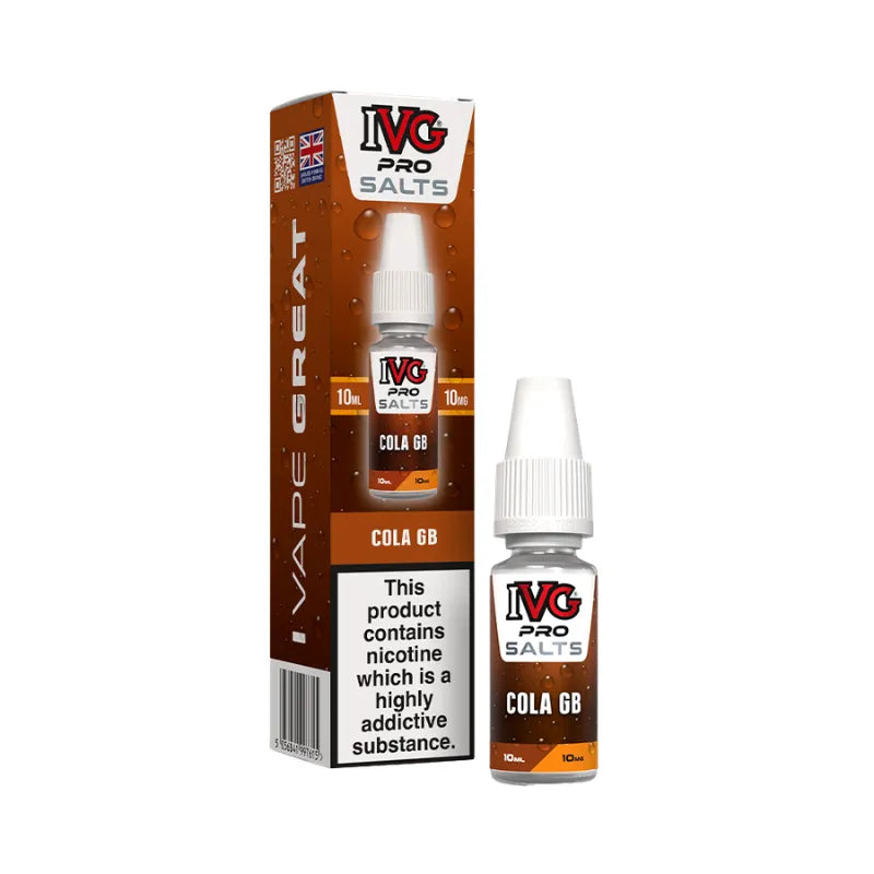 IVG Pro Salt Cola GB 10MG Flavour