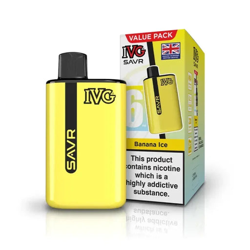 IVG SAVR Vape Kit Banana Ice Flavour