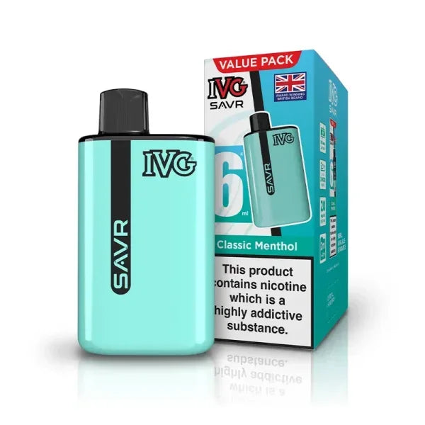 IVG SAVR Vape Kit Classic Menthol Flavour