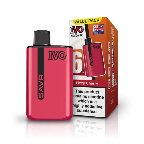 IVG SAVR Vape Kit Fizzy Cherry Flavour