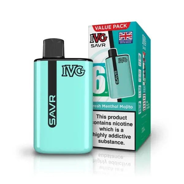 IVG SAVR Vape Kit Fresh Menthol Mojito Flavour