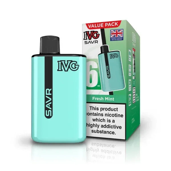 IVG SAVR Vape Kit Fresh Mint Flavour