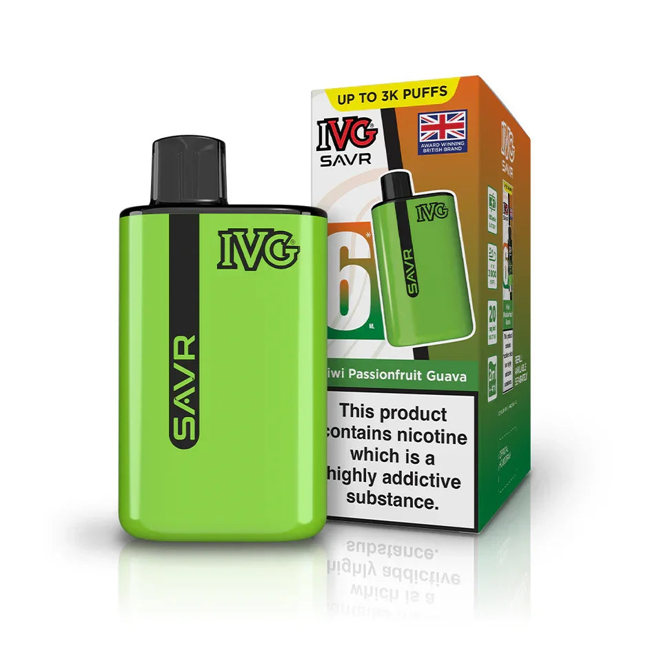 IVG SAVR Vape Kit Kiwi Passionfruit Guava Flavour