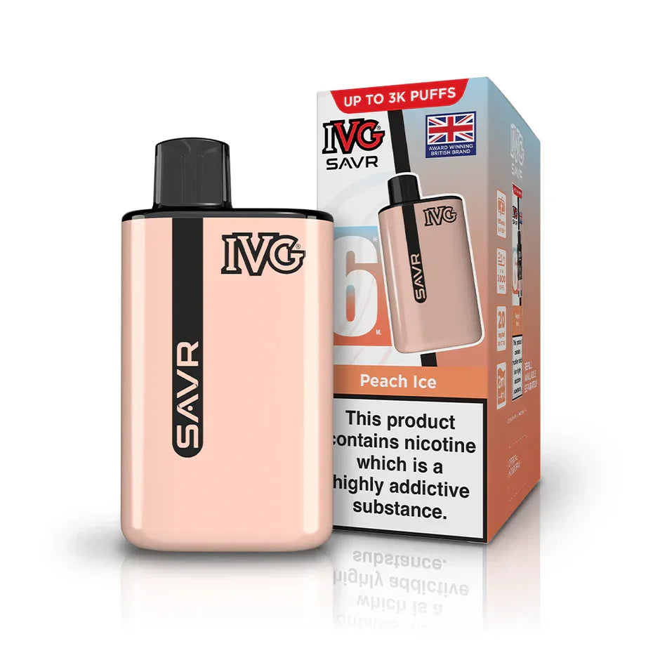IVG SAVR Vape Kit Peach Ice Flavour