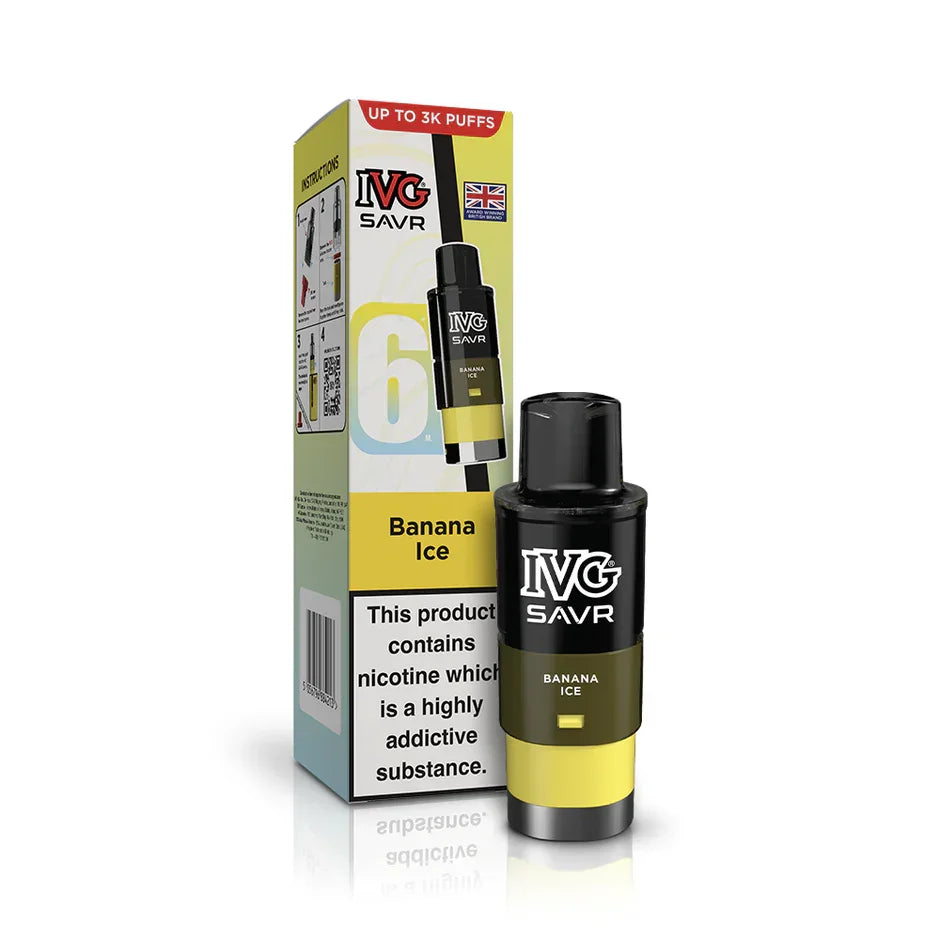 IVG Savr Refill Pods Banana Ice Flavour