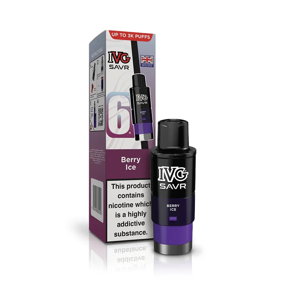IVG Savr Refill Pods Berry Ice Flavour