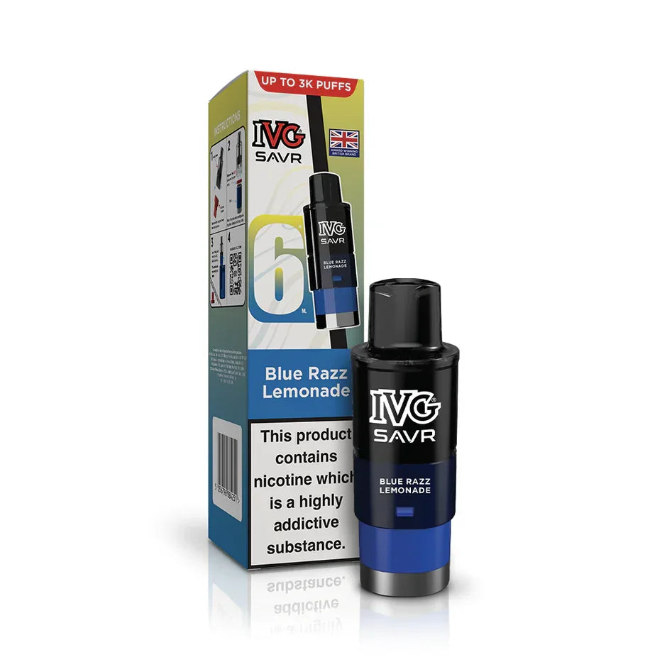 IVG Savr Refill Pods Blue Razz Lemonade Flavour