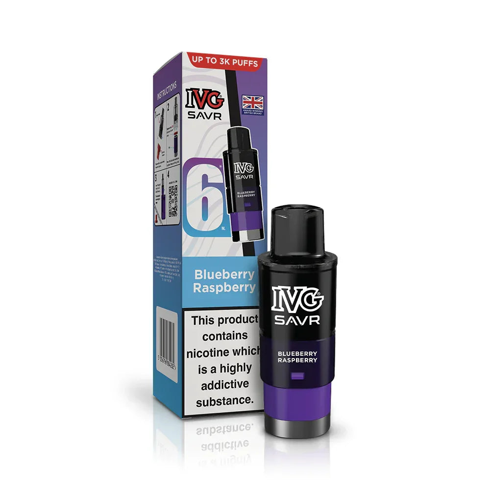 IVG Savr Refill Pods Blueberry Raspberry Flavour