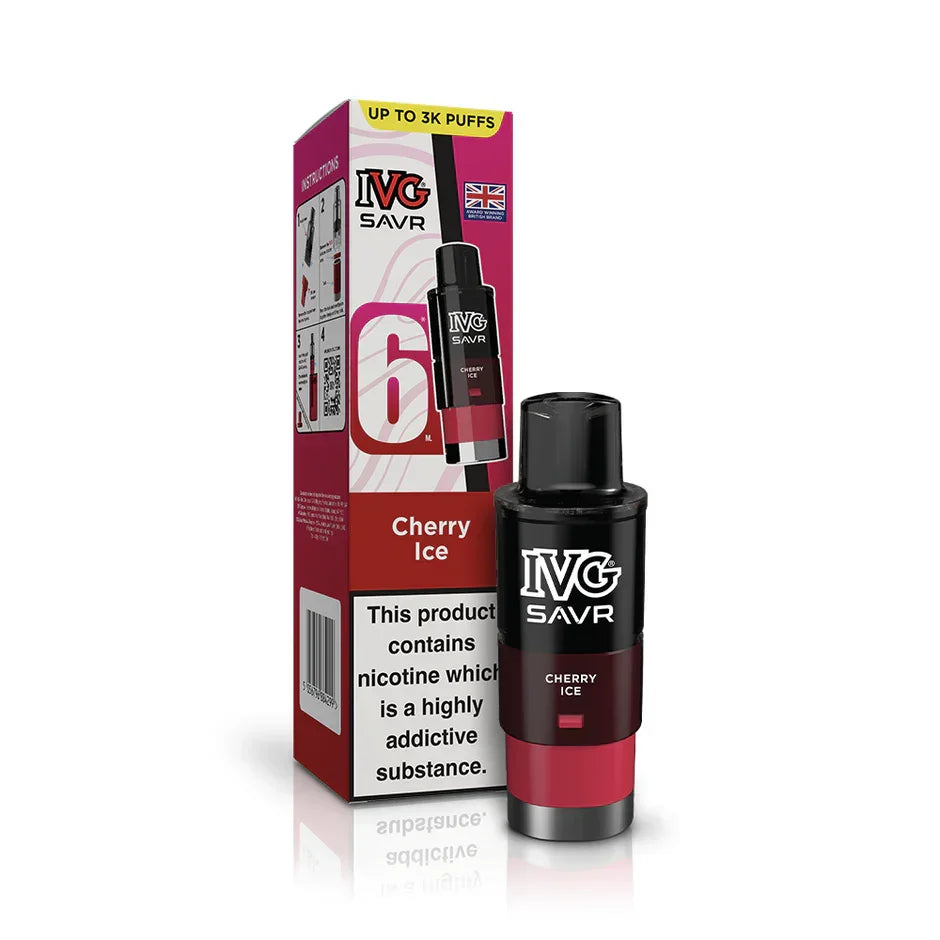 IVG Savr Refill Pods Cherry Ice Flavour