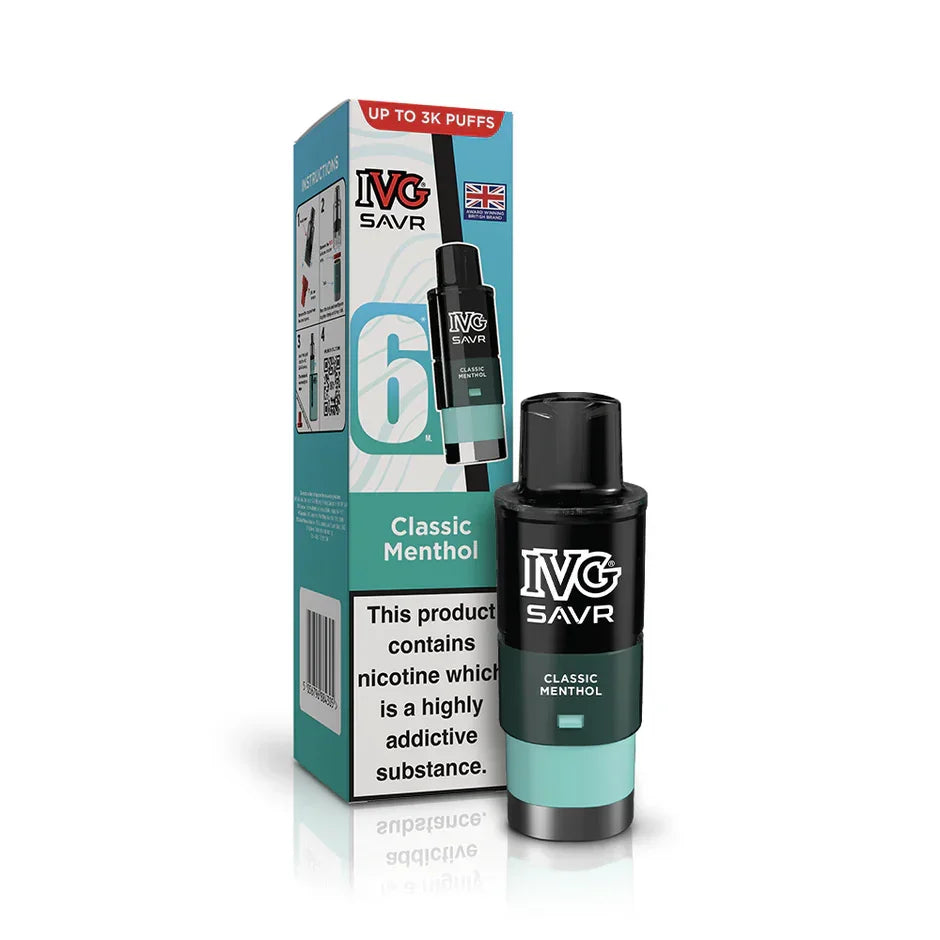 IVG Savr Refill Pods Classic Menthol Flavour