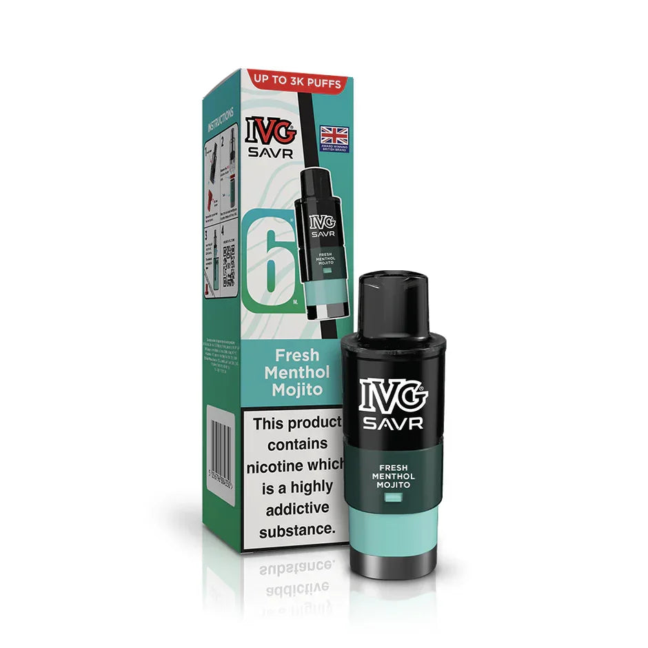 IVG Savr Refill Pods Fresh Menthol Mojito Flavour
