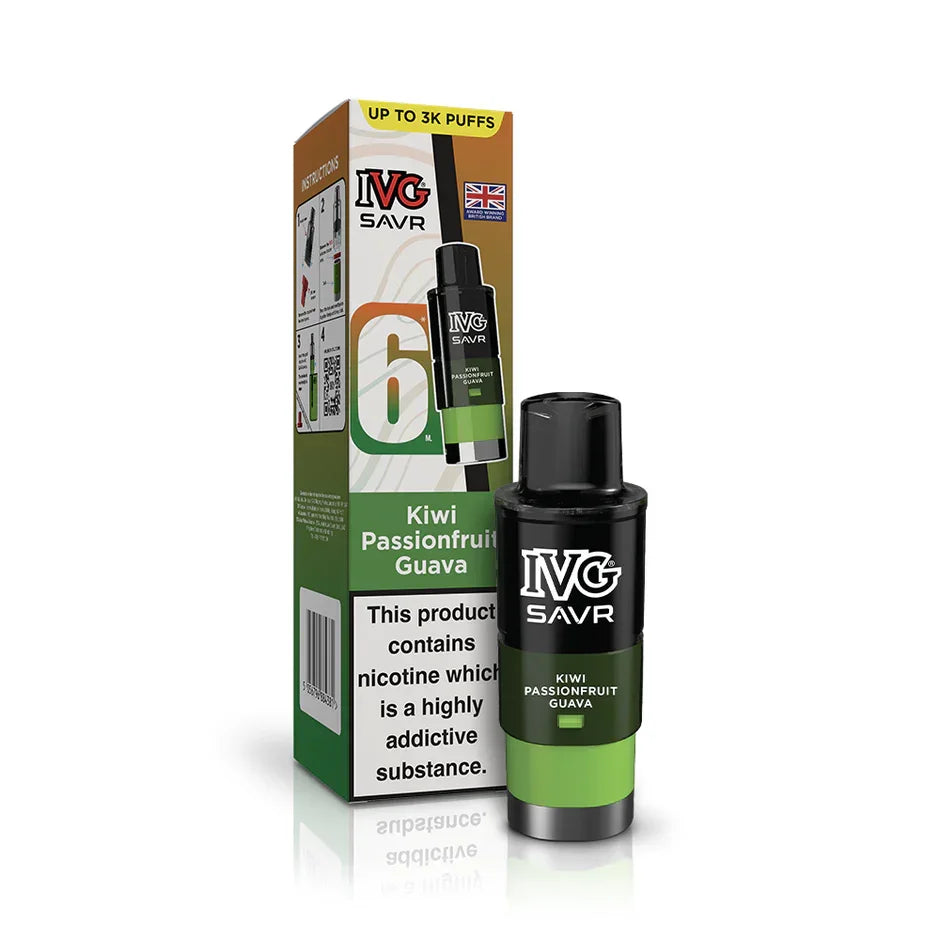 IVG Savr Refill Pods Kiwi Passionfruit Guava Flavour