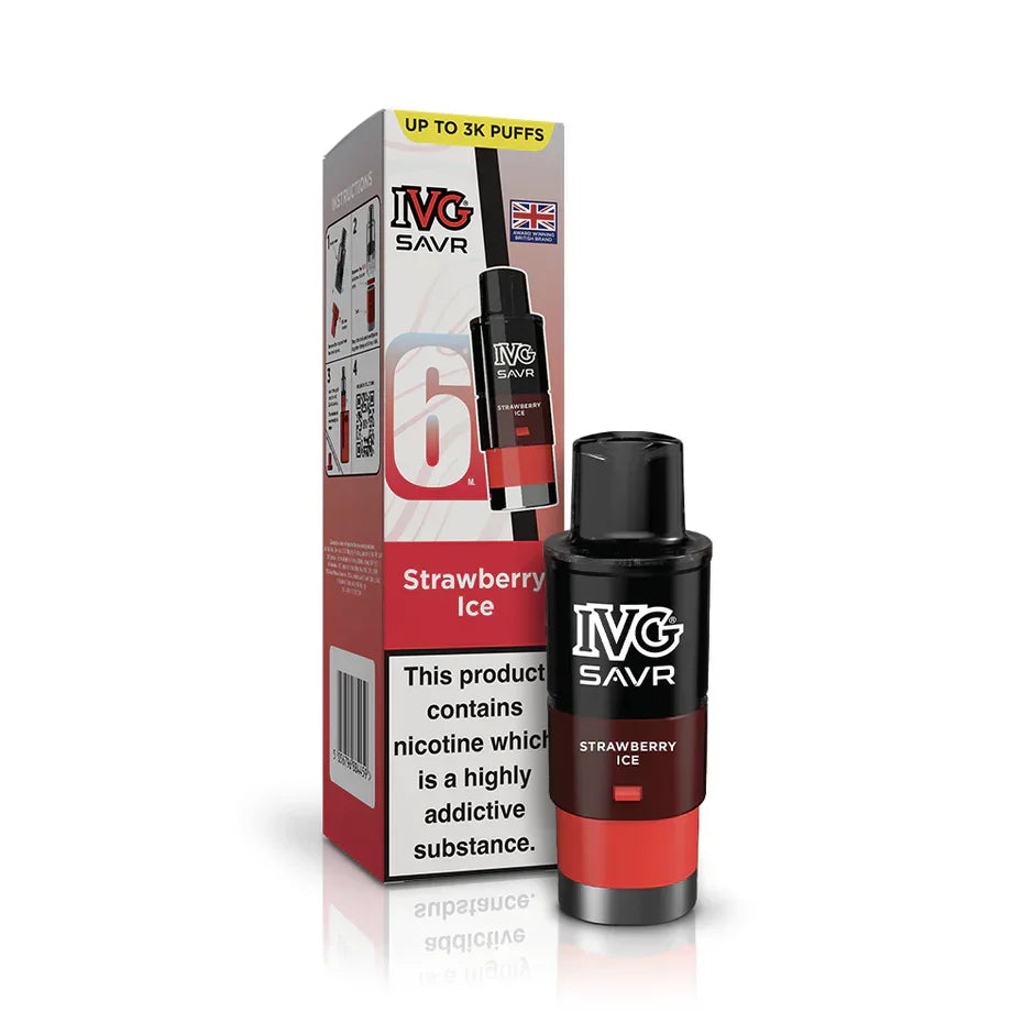 IVG Savr Refill Pods Strawberry Ice Flavour