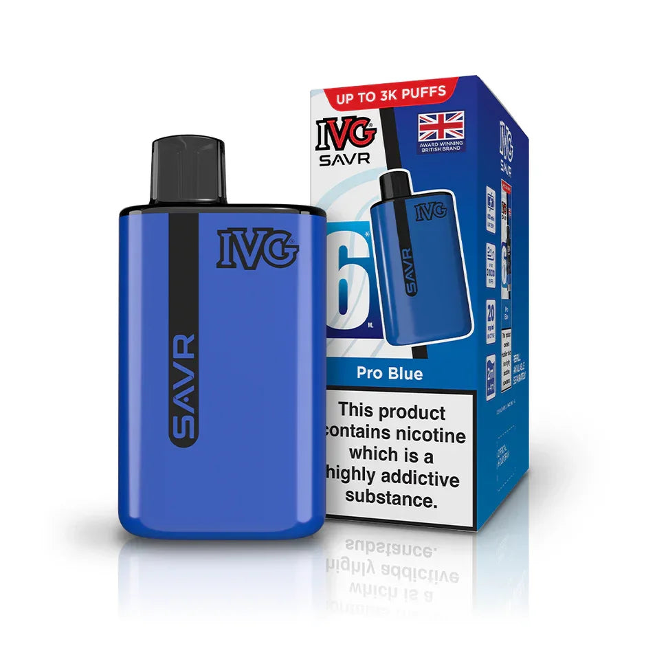 IVG SAVR Vape Kit Pro Blue Flavour